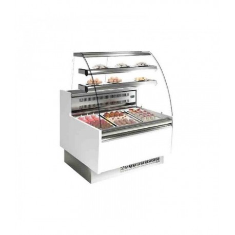 Vitrina pasteleria GLACE cristal curvo