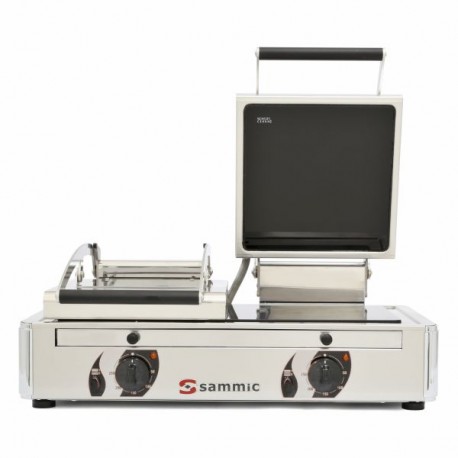 Plancha Vitro-Grill Eléctrica de Superficie Lisa con Tapa (Tapa a elegir)