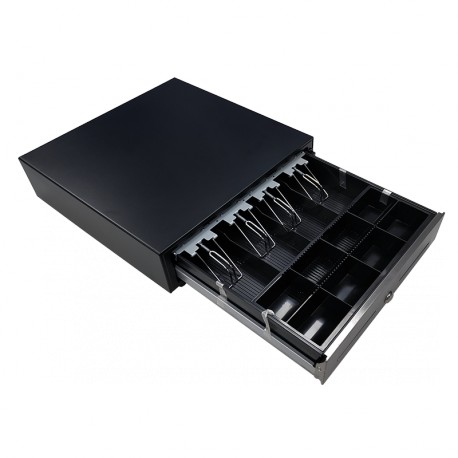 Cajón Portamonedas Manual Color Negro de 41 cm