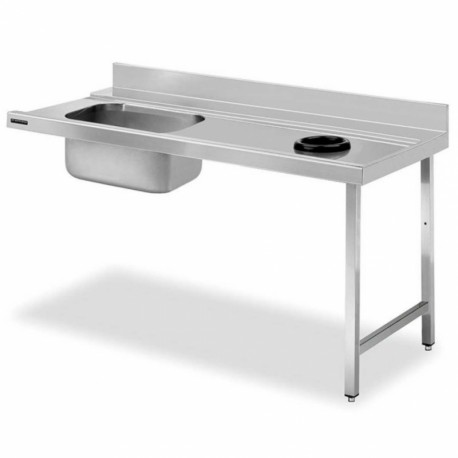 Mesa de Entrada Prelavado Cubeta Izquierda Sin Estante (Varias Medidas)