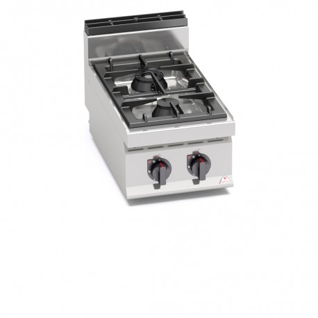Cocina a Gas de 2 Fuegos de Sobremesa- BERTOS