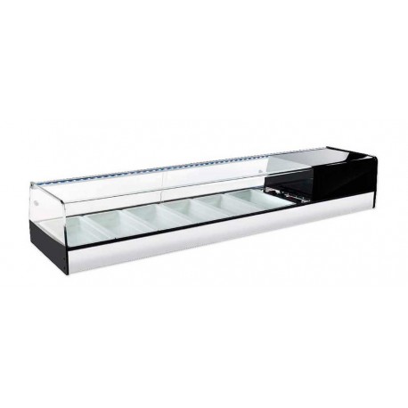 Vitrina refrigerada de bandejas Melamina sobremesa