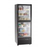 Frigorífico congelador 430l puertas cristal