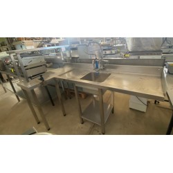 Mesa con forma de L y cubeta Ocasión