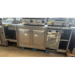 Mesa refrigerada 2 puertas más zona abierta Ocasión